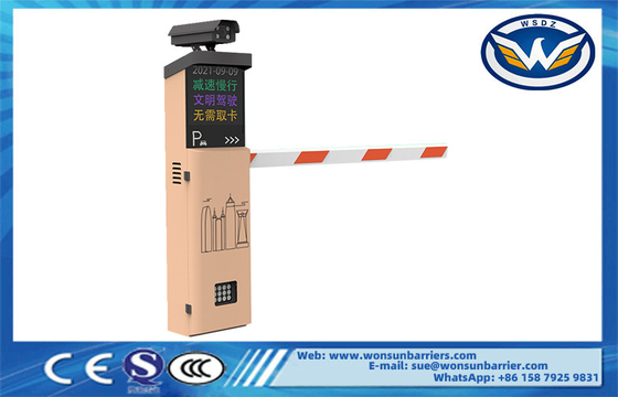 Automatic Car Parking Barrier With License Plate Recognition System For Parking Lot
