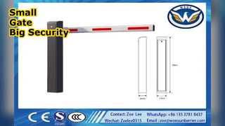 Mała brama parkingowa oszczędzająca miejsce